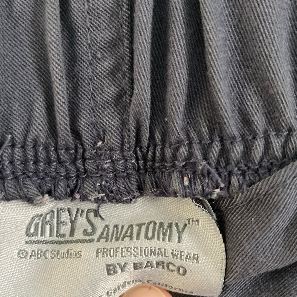 Gray Scrub Drawstring Pants - Picture 2 of 4